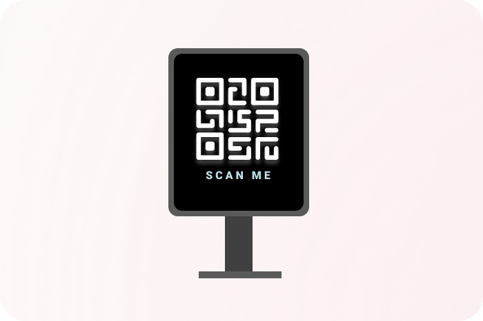 Show QR to clock in on any screen tablet mobile